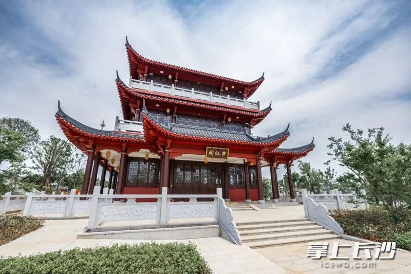 靖港古鎮(zhèn)添新景蘆江閣均為長沙晚報(bào)全媒體記者陳飛攝圖片